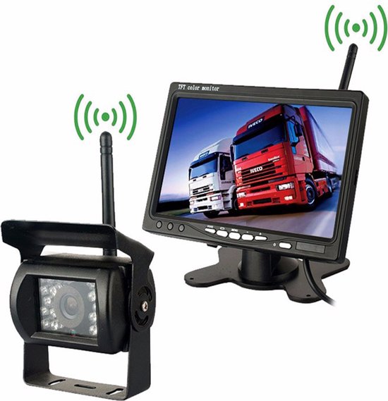 PZ607-W Draadloze voertuigvrachtwagen Backup-camera en monitor Infrarood  nachtzicht... | bol.com