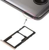 SIM-kaarthouder + SIM-kaarthouder / Micro SD-kaarthouder voor Motorola Moto G5S (goud)
