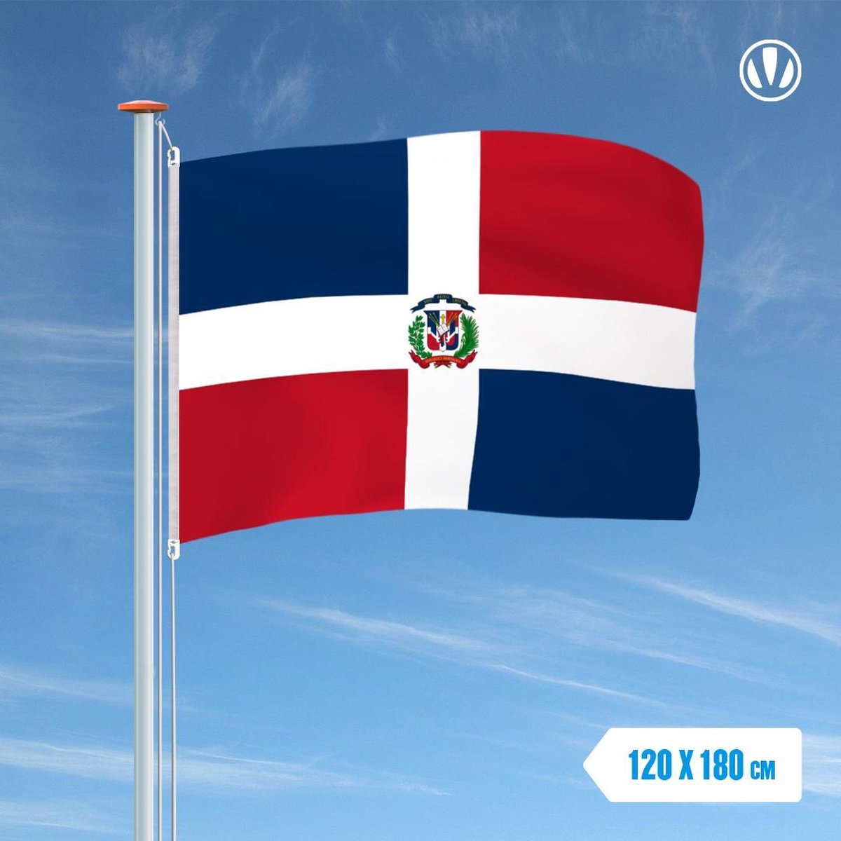 Drapeau République dominicaine 120x180cm