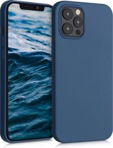 kwmobile telefoonhoesje voor Apple iPhone 12 Pro Max - Hoesje voor smartphone - Back cover in donkerblauw