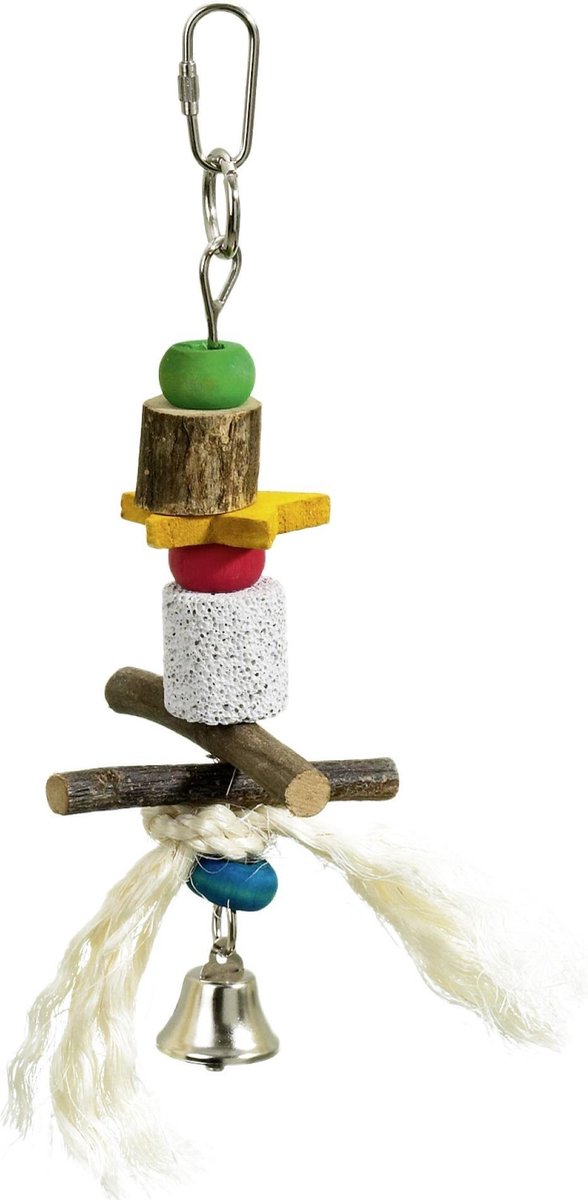 Flamingo - Speelgoed Vogel - Bel Lava-hout Small 21cm - 1st - 126648 - 1st