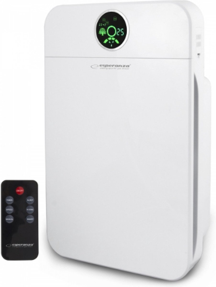 Esperanza EHP002 Luchtreiniger Met Ionisator - met HEPA-filter - Air Purifier - 35-50 m? - Wit