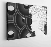 Guy with speakers - Moderne schilderijen - Horizontal - 93971533 - 40*30 Horizontal