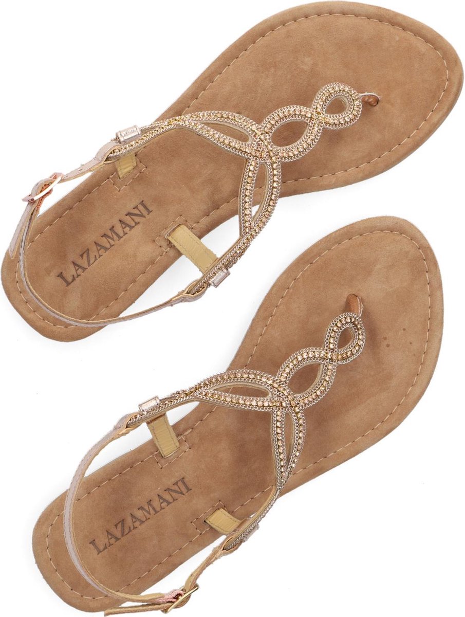 Lazamani 33.708 Sandalen - Dames - Goud - Maat 39 | bol.com