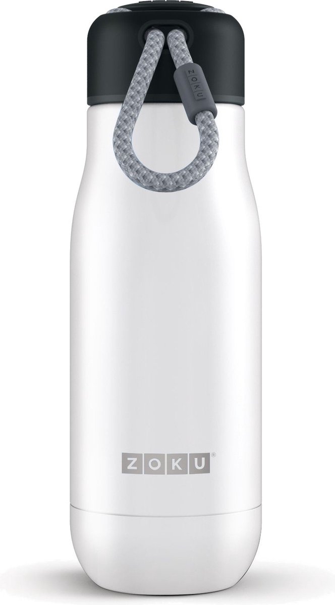 Zoku Hydration Drinkbeker - RVS - 350 ml - Wit