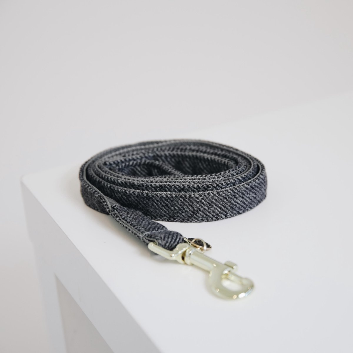 Kentucky Dogwear Wool Hondenriem / Hondenlijn - Microvezel-Nylon - Grijs - Breedte: 2 cm - Lengte: 120 cm