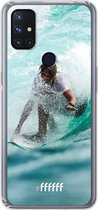 6F hoesje - geschikt voor OnePlus Nord N10 5G -  Transparant TPU Case - Boy Surfing #ffffff