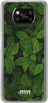 6F hoesje - geschikt voor Xiaomi Poco X3 Pro -  Transparant TPU Case - Jungle Greens #ffffff