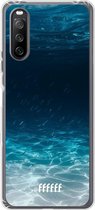 6F hoesje - geschikt voor Sony Xperia 10 III -  Transparant TPU Case - Lets go Diving #ffffff