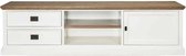 TV-kast 1-deur 2-laden wit/hout 180 cm (r-000SP27134)