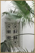 JUNIQE - Poster met kunststof lijst Orient Garden Dreams -13x18 /Groen