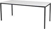 Bureautafel - Domino Basic 180x80 grijs - zwart frame