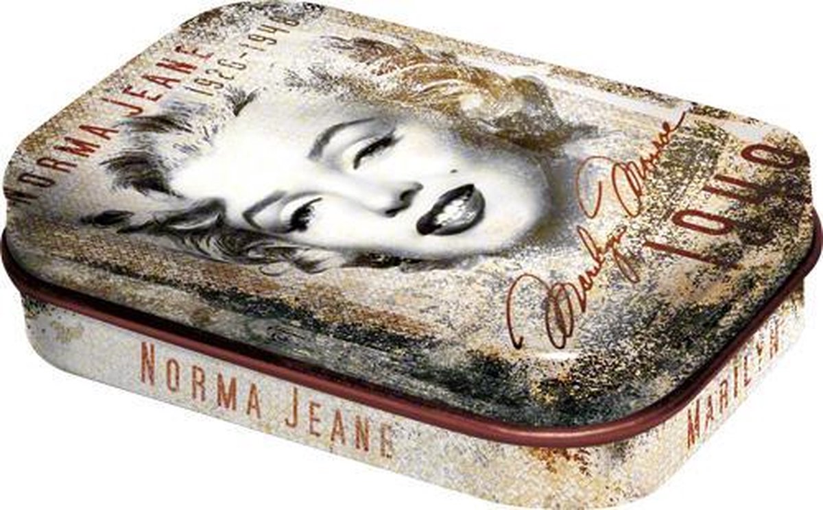 Marilyn Monroe - Pepermunt - Metalen Blikje - Mint Box