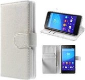 Telefoonhoesje - Book Case - Geschikt Voor Sony Xperia M5 - Wit