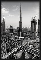 MINUSTO Poster - Dubai - 59.4 X 42 Cm - Wit