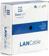 DANICOM CAT6 FTP 50 meter internetkabel op rol stug -  LSZH (Eca) - netwerkkabel
