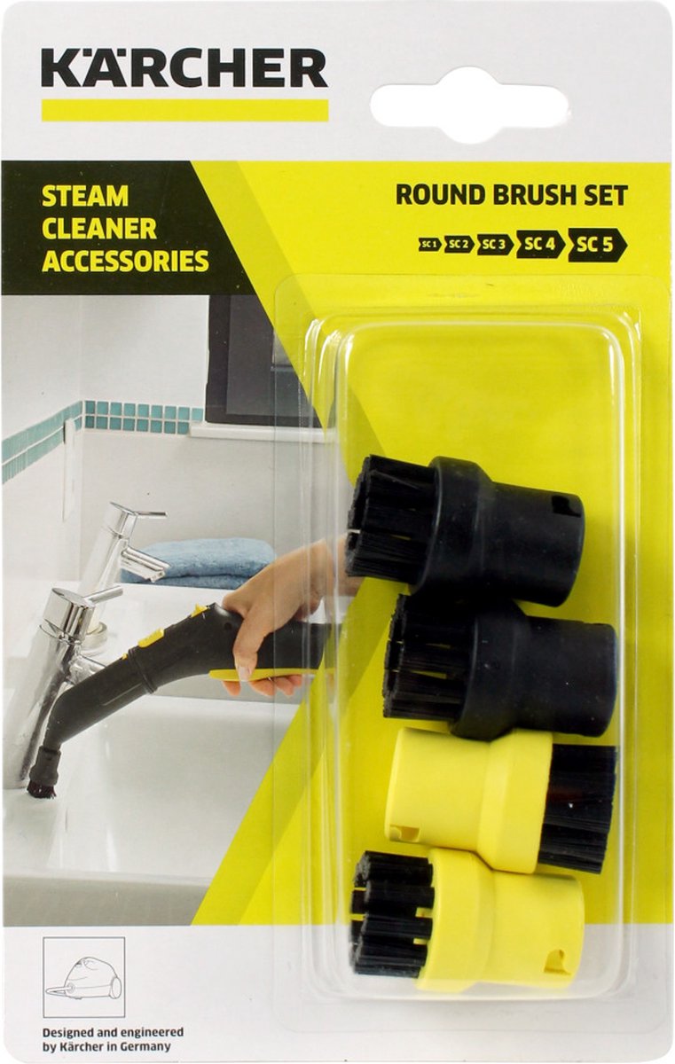 Karcher Borstelset voor Stoomreiniger 2x Zwart 2x Geel – foto 2