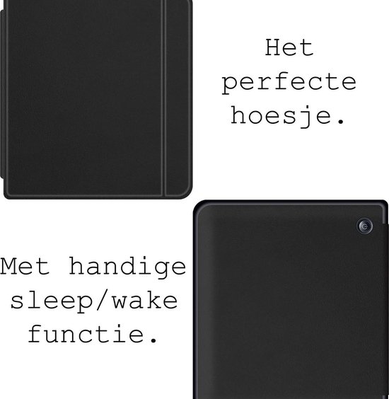 Hoes Geschikt voor Tolino Vision 5 Hoesje Bookcase Cover Hoes - Hoesje Geschikt voor Tolino Vision 5 Hoes Cover Case - Zwart van Merkloos — afbeelding 4