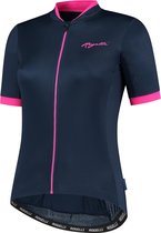 Rogelli Essential Fietsshirt - Korte Mouwen - Dames - Blauw, Roze - Maat XL