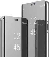 Spiegel Cover - Hoesje - Clear View Case Geschikt voor: Samsung Galaxy S21 - Zilver