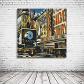 Broadway Wall Art Poster - 90 x 90 cm Fotopapier Mat 180 gr - Popart Wanddecoratie