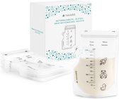 Navaris moedermelk bewaarzakken - 50 borstvoeding zakjes van 250 ml - Voor vriezer en koelkast - BPA-vrij - Afsluitbaar met seal - Met schenktuit