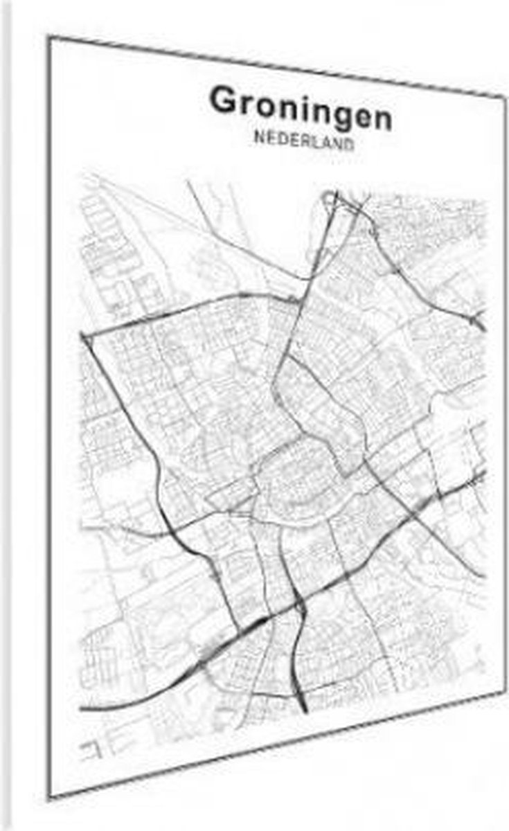 Stadskaart Groningen - Poster 120x90