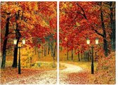 Peha Muurdecoratie Herfst Led 40 X 60 Cm Canvas