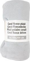 Coral Fleece Deken 150x200 cm - Lichtgrijs