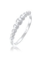 Elli Dames Ring Dames Stacking Ring Bolletjes Optiek Blogger Trend in 925 Sterling Zilver