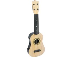 foto van Eddy Toys Kindergitaar - Speelgoedinstrument - 4 Snaren - 57 x 18 x 5 cm