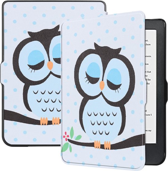 Hoesje Geschikt voor Kobo Clara HD Hoesje Luxe Bescherm Case - Hoes Geschikt voor Kobo Clara HD Hoes Book Cover - Uil van i12Cover — afbeelding 4
