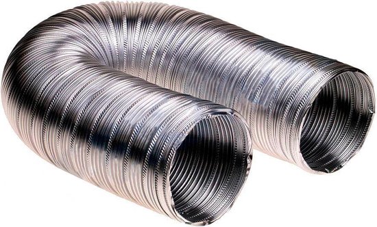 Slang afvoerslang aluminium - 3 meter - 100mm - flexibele aluminium  afvoerslang voor... | bol.com