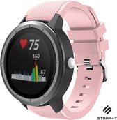 Siliconen Smartwatch bandje - Geschikt voor  Garmin Vivoactive 3 siliconen bandje - roze - Strap-it Horlogeband / Polsband / Armband