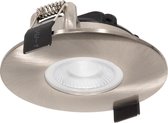 Ledmatters - Inbouwspot Nikkel - Dimbaar - 5 watt - 570 Lumen - 2700 Kelvin - Warm wit licht - IP65 Badkamerverlichting