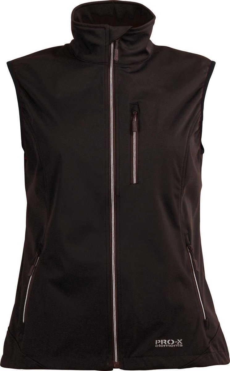 Pro-x Elements Sofshellvest Sina Dames Polyester Zwart