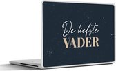 Sticker pour ordinateur portable - 15,6 pouces - Cadeau de Vaderdag - Père - Citation