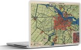 Laptop sticker - 12.3 inch - Stadskaart - Amsterdam - Historisch - 30x22cm - Laptopstickers - Laptop skin - Cover