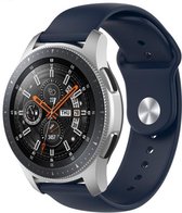Samsung Galaxy Watch sport band 45mm /  46mm - donkerblauw + glazen screen protector