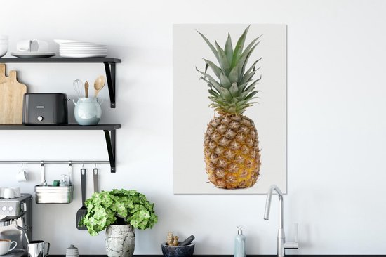 Toile ananas verticale 40x60 cm - Tirage photo sur toile (Décoration murale salon / chambre)