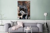 Canvas schilderij 90x140 cm - Wanddecoratie Bourke's gelukkuilen van de Blyde-rivier in Zuid-Afrika - Muurdecoratie woonkamer - Slaapkamer decoratie - Kamer accessoires - Schilderijen