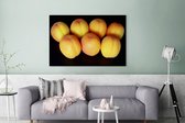 Canvas Schilderij Abrikozen - Fruit - Vrucht - 120x80 cm - Wanddecoratie