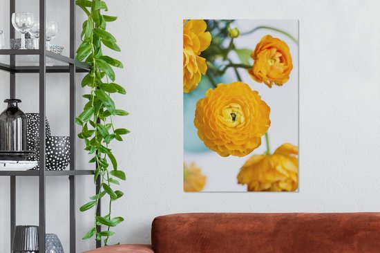 Peintures sur Toile - Fleurs - Extérieur - Oranje - 60x90 cm - Décoration murale