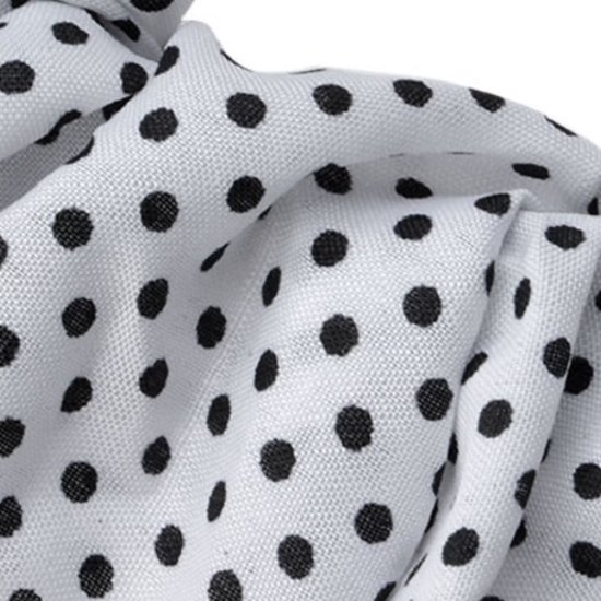 Melady Scrunchie Haarelastiek Wit Synthetisch Rond — afbeelding 2