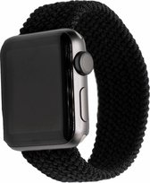 Geschikt Voor Smart Watch Braided Loop Band -  Zwart - 42mm En 44mm - S - Geschikt Voor Smart Watches - Maat: 42 en 44