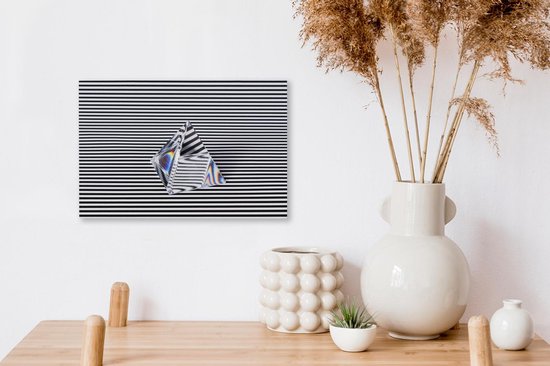 Canvas Schilderij Prisma afbeelding met illusie - 30x20 cm - Wanddecoratie