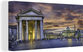 Canvas Schilderij Sint-Pietersplein in Vaticaanstad - 40x20 cm - Wanddecoratie