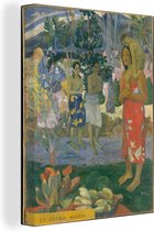 Canvas Schilderij La Orana Maria - schilderij van Paul Gauguin - 90x120 cm - Wanddecoratie