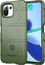 Xiaomi Mi 11 Lite 5G Hoesje Rugged Shield Back Cover Groen