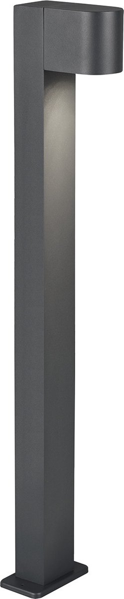 LED Tuinverlichting - Vloerlamp - Trion Royina XL - Staand - GU10 Fitting - Spatwaterdicht IP44 - Rond - Mat Antraciet - Aluminium